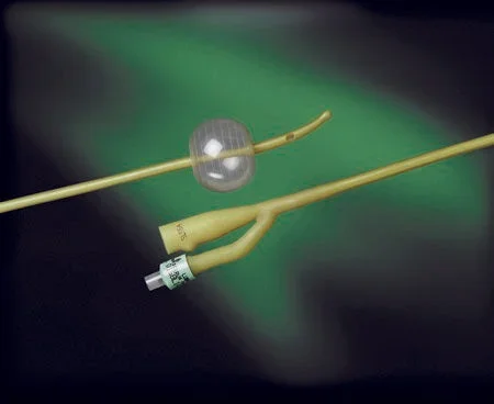 Bard Bardex Lubricath Foley Catheter 2-Way Carson Model 5 cc Balloon 18 Fr. Hydrophilic Polymer Coated Latex – 0168L18