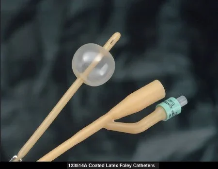 Bard Bardia Foley Catheter 2-Way Standard Tip 5 cc Balloon 14 Fr. Silicone Coated Latex – 123514A