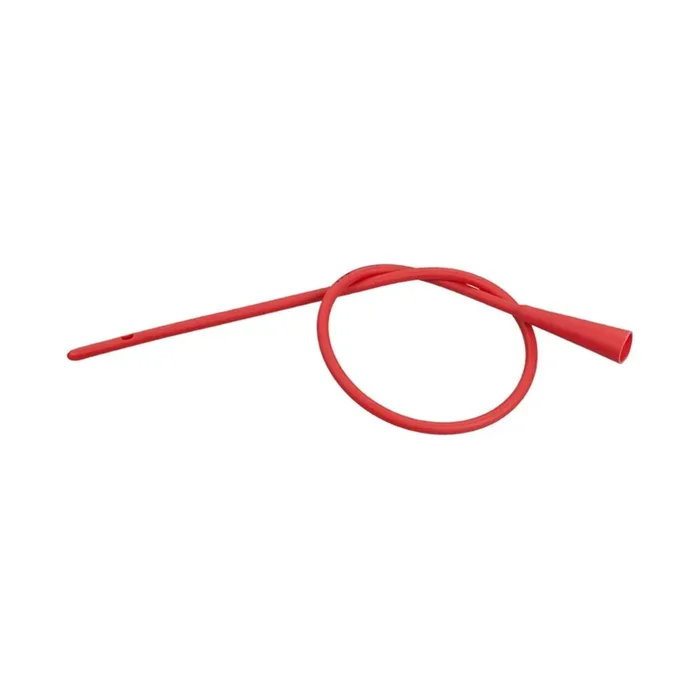 Bardex Robinson Red Rubber Catheter, Hollow Round Tip