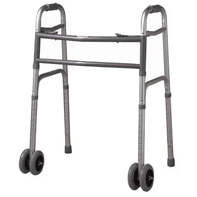 Bariatric Heavy-Duty Folding Walker with Wheels, Adult