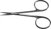 Bausch & Lomb Storz Iris Scissors 100 mm Surgical Grade Stainless Steel NonSterile Finger Ring Handle Straight Sharp/Sharp – E3404