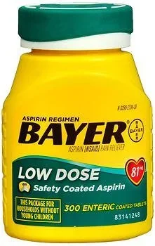 Bayer Low Dose Aspirin Pain Relief