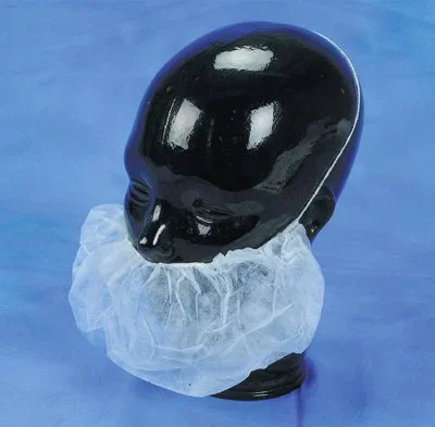 Beard Cover One Size Fits Most White Elastic Closure