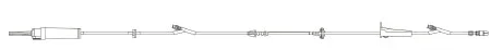 Becton Dickinson Infusion Set 60 Drops / mL Drip Rate 117 Inch 2 Ports – 2421-0500