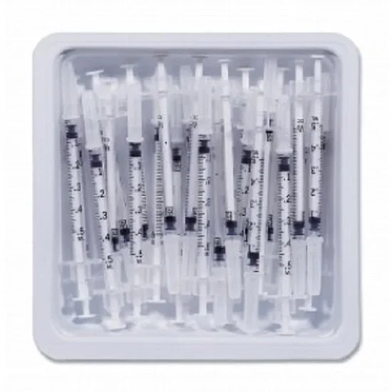 Becton Dickinson PrecisionGlide Allergy Tray 0.5 mL 27 Gauge 1/2 Inch Attached Needle Without Safety – 305535