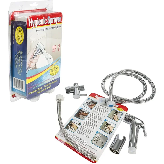 Big John Hygienic Sprayer Hand Held Bidet, Chrome