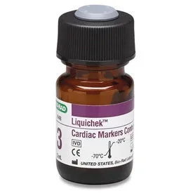 Bio-Rad Laboratories Liquichek Cardiac Marker Control Cardiac Markers LT Level 3 6 X 3 mL – 648