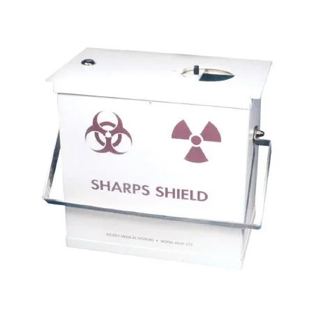 Biodex Medical Systems Monoject Sharps Container 7 H X 6-3/4 W X 10-1/2 D Inch 4 Quart Red Chimney Top – 039-338