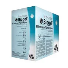 Biogel PI Indicator SZ 7.5, Blue Synthetic Surgical Glove Combined with the Biogel PI Overglove
