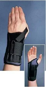 Bird & Cronin Cinch-Lock Wrist Splint Aluminun / Foam Left Hand Black Medium – 8145543