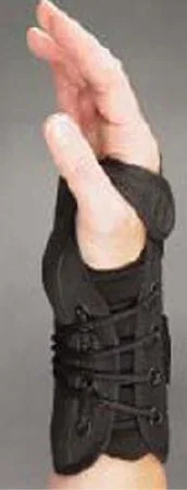 Bird & Cronin Westport Wrist Brace Palmar Stay Flannel Left Hand Black Small – 8148512