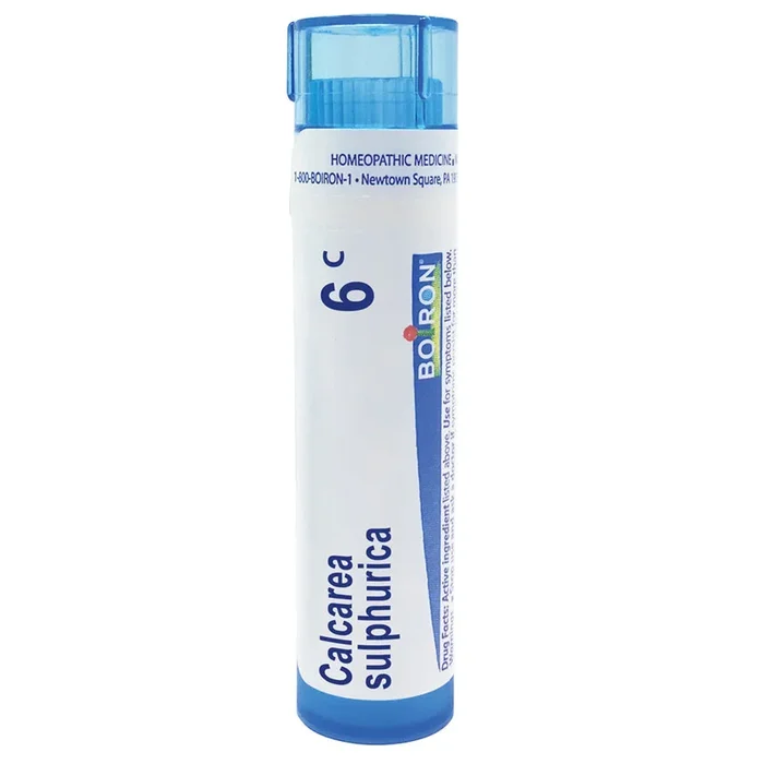 Boiron Calcarea sulphurica 6c alivia el acné pustular, 80 gránulos