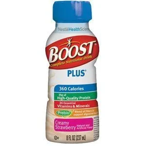 Boost Plus Nutritional Energy Drink 8 oz., Creamy Strawberry