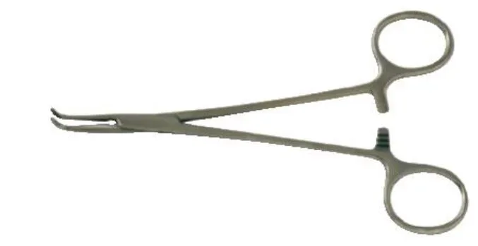 BR Surgical BR Surgical Dissecting Forceps Gemini 6-1/4 Inch Surgical Grade Stainless Steel NonSterile Locking Ring Handle Curved Serrated – BR12-43116