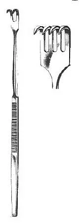BR Surgical Rake Retractor Four Prong – H118-22004
