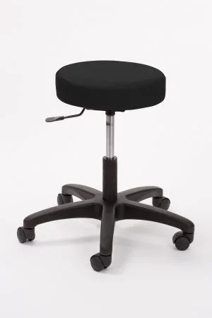 Brandt Industries Econobuoy Exam Stool Backless Pneumatic Height Adjustment 5 Casters Black – 13421BLK