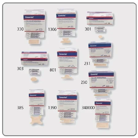 BSN Medical Coverlet Adhesive Strip 1-1/2 X 2 Inch Fabric Rectangle Tan Sterile – 330