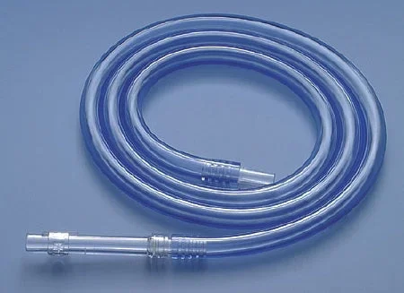 Busse Hospital Disposables Busse Suction Connector Tubing 6 Foot Length 1/2 Inch ID Sterile Male Connector Clear Rigid OT Surface Plastic – 150