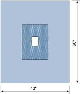 C Core Drape Sheet With Fenestration Surgical Drape