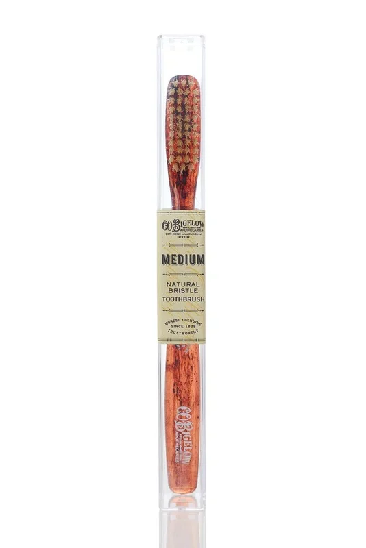 C.O. Bigelow Natural Bristle Toothbrush – Medium #10072055