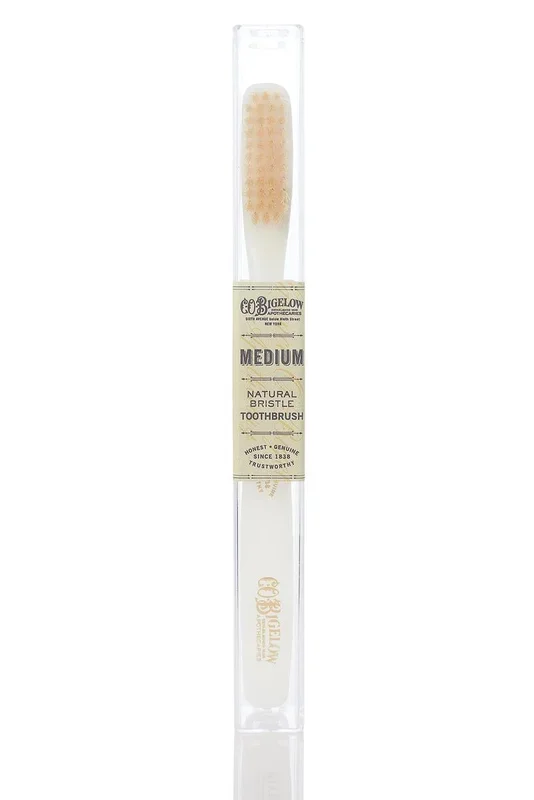 C.O. Bigelow Natural Bristle Toothbrush – Medium Ivory #10081093