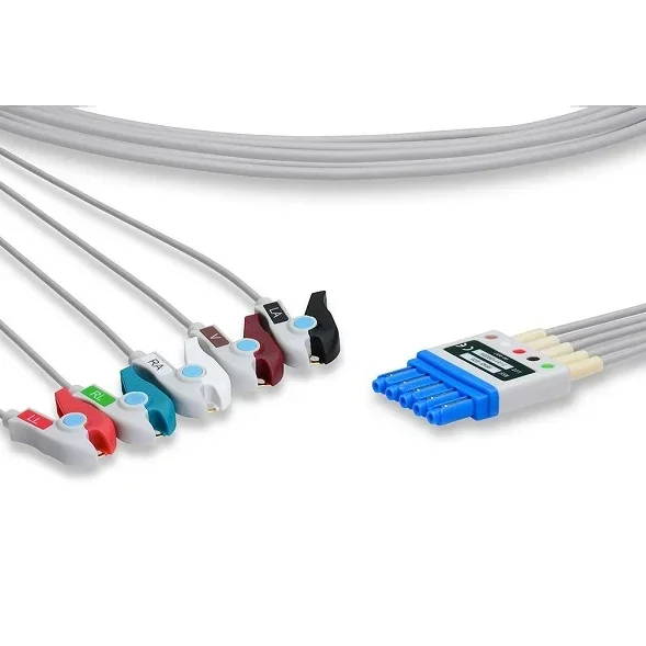 Cables & Sensors Philips Compatible ECG Leadwire, 5 Leads Pinch Grabber