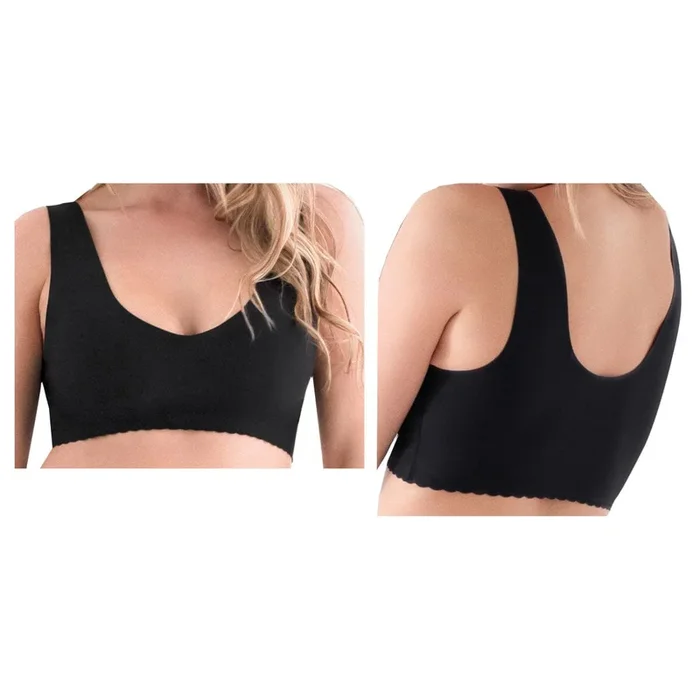 Caden Belly Bandit® Anti Bra, V-Neck, XL, Black