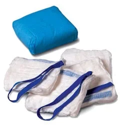Cardinal Curity Surgical Laparotomy Sponge X-Ray Detectable Cotton 4 X 18 Inch 5 Count Pouch Sterile – 6545