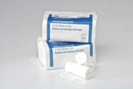 Cardinal Dermacea Conforming Bandage Cotton / Polyester 1-Ply 3 Inch X 4 Yard Roll Shape NonSterile – 441501