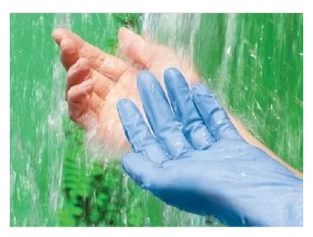 Cardinal Esteem Synthetic with Neu-Thera Exam Glove X-Large NonSterile Vinyl Standard Cuff Length Smooth Blue Not Chemo Approved – S88RX05