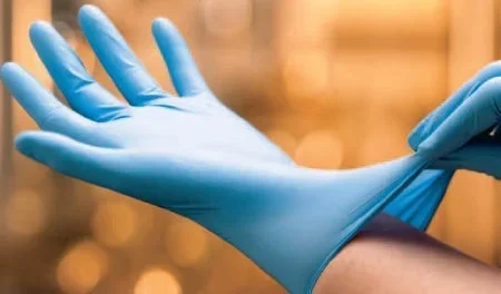 Cardinal Flexam Exam Glove Medium Sterile Single Nitrile Extended Cuff Length Textured Fingertips Blue Chemo Tested – N8821