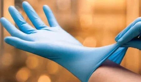 Cardinal Flexam Exam Glove X-Large Sterile Single Nitrile Extended Cuff Length Textured Fingertips Blue Chemo Tested – N8823