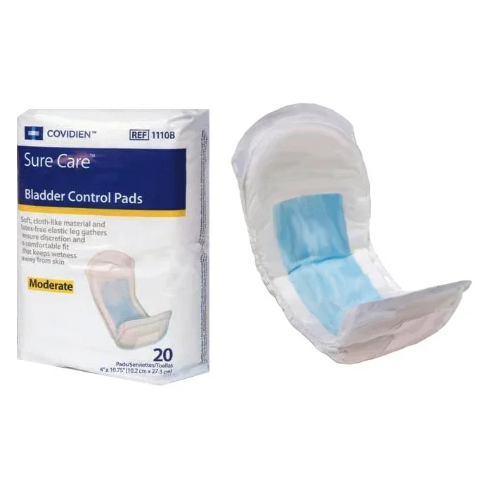 Cardinal Health, Bladder Control Pads, Wings, 4″ x 10.75″
