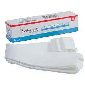 Cardinal Health Essentials Adjustable Ostomy Belt for ConvaTec Pouches with Plastic Buckle, 1″ Width