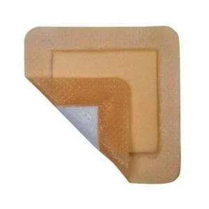 Cardinal Health Essentials Silicone Adhesive Border Foam 3″ x 3″ with 2″ x 2″ Silicone Coated Pad