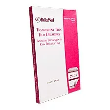 Cardinal Health Essentials Sterile Latex-Free Transparent Thin Film Adhesive Dressing 8″ x 12″