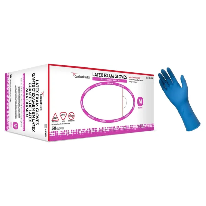 Cardinal Health Latex Decontamination Gloves, Non-Sterile, Medium