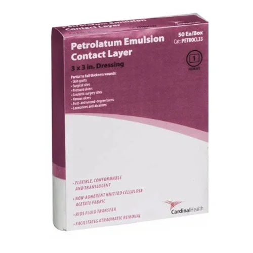 Cardinal Health Petrolatum Emulsion Contact Layer 3″ x 3″