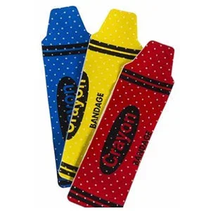 Cardinal Health Sterile Adhesive Plastic Bandage, Crayon Design, 3/4″ x 3″