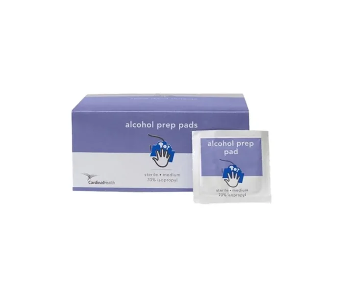 Cardinal Health™ Sterile Alcohol Wipe, 2-Ply, Medium – Box of 50