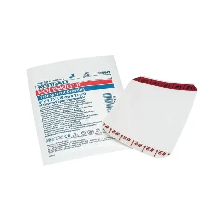 Cardinal Kendall Transparent Film Dressing Rectangle 6 X 8 Inch 2 Tab Delivery Without Label Sterile – 6642