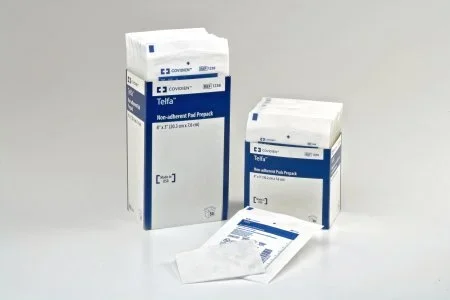 Cardinal Non-Adherent Dressing Telfa Ouchless Cotton 3 X 8 Inch Sterile