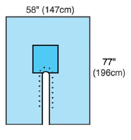 Cardinal Orthopedic Drape Split Drape 77 W X 120 L Inch Sterile – 29440