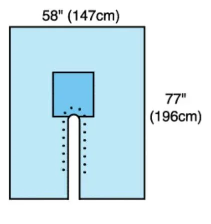 Cardinal Orthopedic Drape Split Sheet Drape 58 W X 77 L Inch Sterile – 29434
