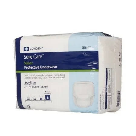 Cardinal Sure Care Adult Absorbent Underwear Pull On Medium Disposable Heavy Absorbency – 1605