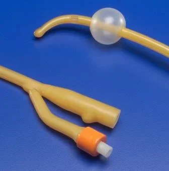 Cardinal Ultramer Foley Catheter 2-Way Coude Tip 30 cc Balloon 24 Fr. Hydrogel Coated Latex – 1424C