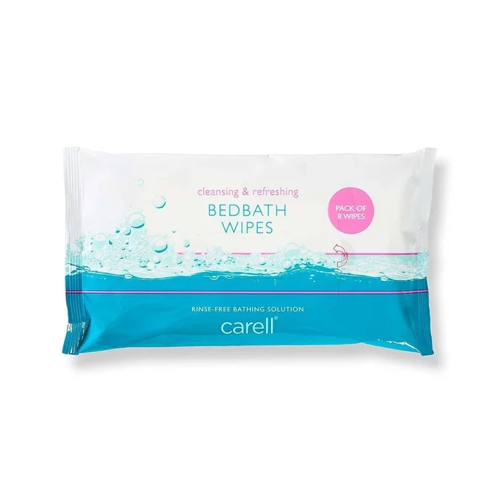 Carell Bed Bath Wipes Pack of 8 Wipes