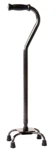 Carex Base Xtra Quad Cane, Black – Small