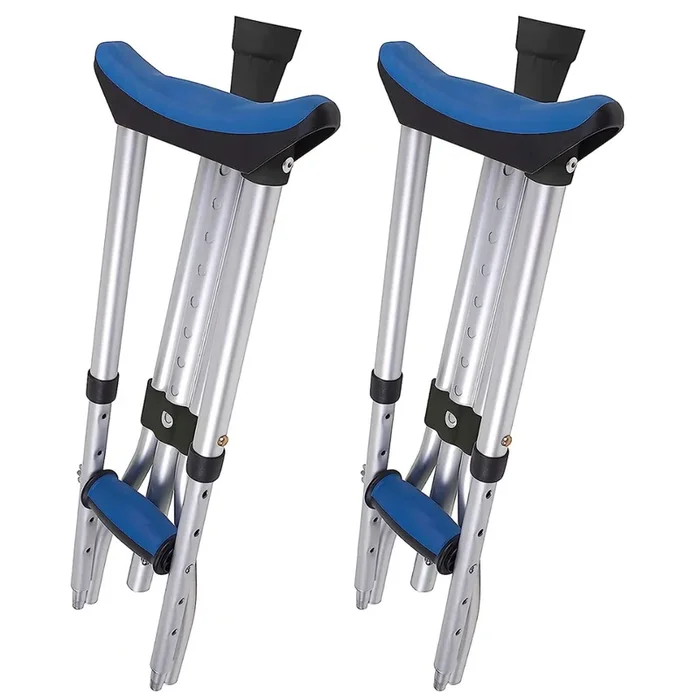 Carex Folding Travel Crutches – Aluminum Underarm Lightweight Crutches