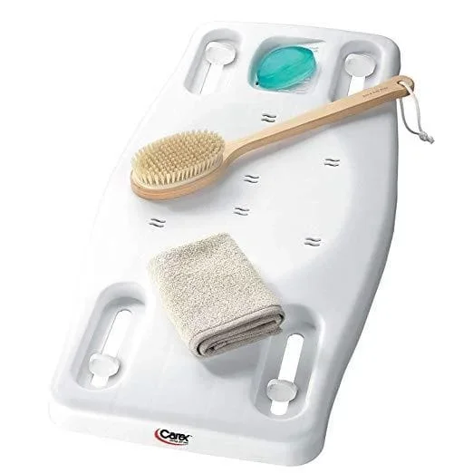 Carex Portable Bathtub Bench – Shower Bath Seat – Adjustable Width